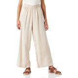 ONLY ONLTOKYO Geniş Bacak Kesimli Kadın Pantolonu, Yüksek Bel Düz Kesim Pantolon, Moonbeam, XL / 32L