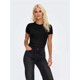 Only Onlval S/S O-Neck Top Cc Jrs Kadın Siyah T-Shirt - O15339774
