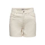 ONLY Onlvega Hw Mom Dnm Shorts Noos Kadın Bej Denim Şort - 15230571
