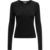 Only Onlvenıce Lıfe Ls Oneck Pullover Nca Knt Kadın Siyah Kazak - 15333989 - XS