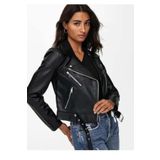 ONLY Onlvera Faux Leather Bıker Siyah Kadın Deri Ceket 15232135