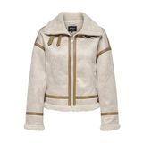ONLY Onlylva Bonded High Neck Jacket OTW kadın montu, Gri, M