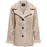Only Onlylva Krem Renkli Kadın Günlük Ceket Uzun Kol Düğmeli Regular Fit Model 15322037 - XS