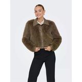 Only Onlyumı Lıfe Faux Fur Jacket Otw Kadın Kahverengi Mont - 15356776
