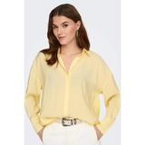 Only Onlzazima Modal Oversize Fit Uzun Kollu Bayan Gömlek 15272523 SARI
