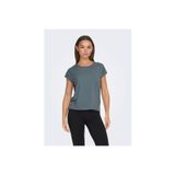 ONLY Onpaubree Ss Loose Bat Kadın T-shirt, Yeşil, S Beden