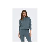 ONLY Onpcomfort Ls Brush Kadın Sweatshirt, Mavi, M Beden
