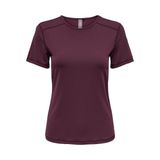 ONLY Onpmila Ss Slim Train Tee Noos Activewear kadın tişörtü, Windsor Wine, S