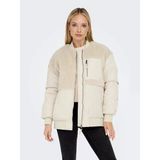 Only Oversize Peluş Detaylı Fermuarlı Kadın Kışlık Mont