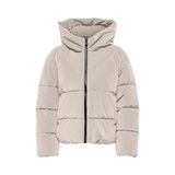 ONLY Puffer Mont, L, 15318451, Krem, Kadın