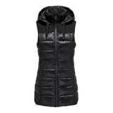 ONLY Puffer Yelek, S, 15322762, Siyah, Kadın