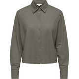 Only Sakura Regular Fit Kadın Gömlek 15366883 - Yeşil