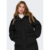 Only Siyah Kadın Kaban Onlfıe Oversızed Puffer Coat Otw - XL