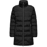 ONLY Siyah Kadın Kaban ONLNEWLINA PUFFER ZIP COAT OTW KTA
