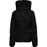 Only Siyah Kadın Mont Onlharper Lıfe Belted Premıum Jacke - XS