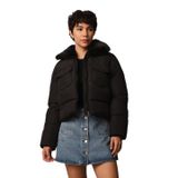 Only Siyah Kadın Mont Onlmaggı Fur Puffer Lıfe Cc Otw, S