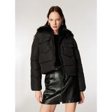 Only Siyah Kadın Mont Onlmaggı Fur Puffer Lıfe Cc Otw - XS