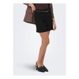 ONLY Siyah Kadın Şort ONLSIESTA HW BELT LIN BL SHORTS PNT