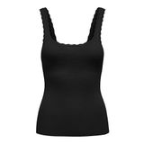 ONLY Siyah Kadın Triko Üst ONLGEMMA SL U-NECK KNT, XS