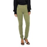 Only Slim Fit Dar Paça Yeşil Kadın İnce Fitilli Kadife Pantolon 15298649 XS/32