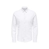 Only & Sons 22012321 Onscaiden Ls Solid Linen Shirt Noos Beyaz Erkek Gömlek