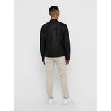 Only & Sons 22012339 Only & Sons Onsmike Pu Racer Jacket Otw Vd Erkek Deri Mont ve Ceket Black10