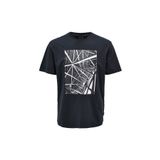 Only & Sons 22025271_ONSPAUL REG PHOTOPRINT SS O Yaka Baskılı Lacivert Erkek T-shirt