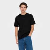 Only & Sons 22028147 Siyah Erkek T-shirt