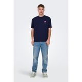 Only & Sons 22029519 Lacivert Erkek T-shirt