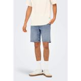 Only & Sons 22032927 Mavi Erkek Onsweft Regular Fit Jean Şort