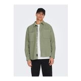 Only & Sons Alp Rlx 2pkt Washd Cord Ls Shirt Noos Erkek Yeşil Gömlek -21 22024716
