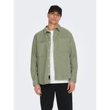 Only & Sons Alp Rlx 2pkt Washd Cord Ls Shirt Noos Erkek Yeşil Gömlek 22024716-21 - XL