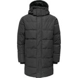 Only & Sons Antrasit Erkek Mont Onscarl Lıfe Long Quılted Coat Otw