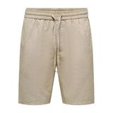 Only & Sons Bej Şort ONSLINUS 0007 COT LIN SHORTS NOOS, S, TYC72A5FBAB878DDB0EFC1400, Coriander, Erkek