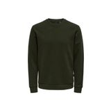 Only & Sons Bisiklet Yaka Koyu Gri Erkek Sweatshırt 22018683_ONSCERES CREW NECK NOOS