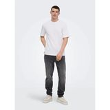 Only & Sons Dar Koyu Gri Erkek Denim Pantolon 22038626 Onsyoke Tapered Boxcro Dnm