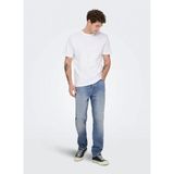 Only & Sons Dar Mavi Erkek Denim Pantolon 22038626 ONSYOKE TAPERED BOXCRO DNM