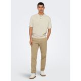 Only & Sons Düz Ekru Erkek Polo T-Shirt Onskent Lıfe Reg 12 Ss Polo Knıt - XL