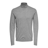 Only & Sons Düz Örgü Orta Gri Melanj Erkek Kazak