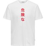 Only & Sons Erkek Beyaz Ejderha T-SHIRT-22018480 - M
