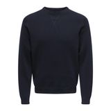 Only & Sons Erkek Bisiklet Yaka Uzun Kollu Basic Triko Kazak, Lacivert
