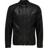 Only & Sons Erkek Deri Ceket Siyah 22012339 - XL