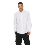 ONLY & SONS Erkek Gömlek ONSCAIDEN Gömlek, Beyaz, XXL
