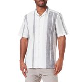 ONLY & SONS Erkek Gömlek ONSCAIDEN SS STRIPE LINEN RESORT NOOS Kirli Beyaz M
