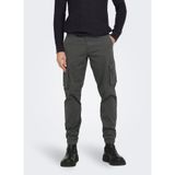 Only & Sons Erkek Kargo Pantolon, Antrasit, 32/30