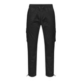 ONLY & SONS Erkek kargo pantolon, ONSCOMMON Slim Fit kargo pantolon, Siyah, XXL