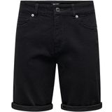 ONLY & SONS Erkek kot şort, Black Denim, XXL