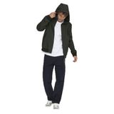 Only & Sons Erkek Koyu Yeşil Kapüşonlu Mont, ONSBOWIE SOFTSHELL BOMBER OTW NOOS, L Beden