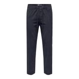 ONLY & SONS Erkek kumaş pantolon, Koyu Lacivert, L