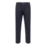 ONLY & SONS Erkek kumaş pantolon, Koyu Lacivert, S